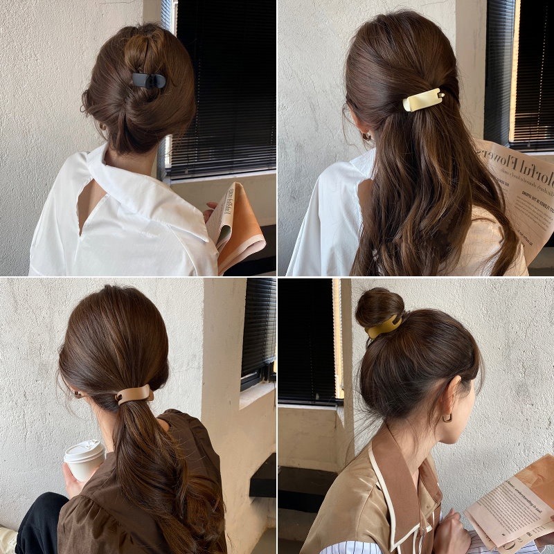 抓夾 磨砂抓夾 丸子頭 包包頭  ＊花漾美人＊嚴選-細節圖3