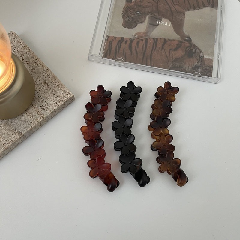 香蕉夾 簡約氣質 閃耀水鑽 香蕉夾/豎夾/髮夾/馬尾夾 ＊花漾美人＊嚴選-細節圖3