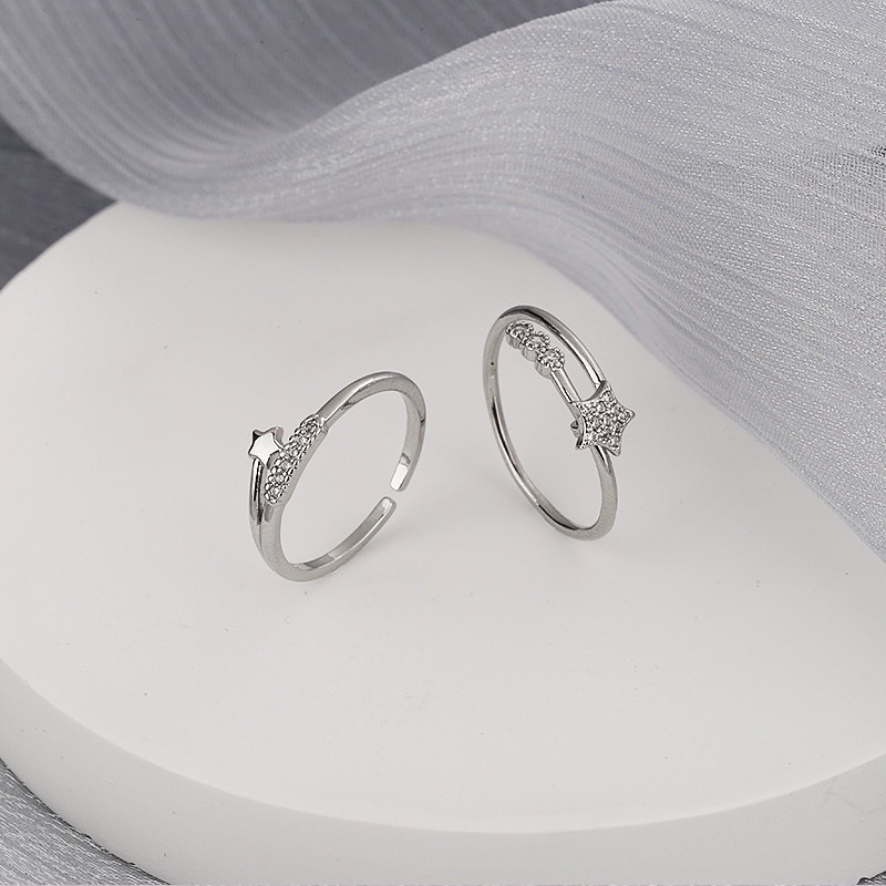 戒指 流星之誓 可調式戒指 食指戒 閨蜜戒指 ＊花漾美人＊嚴選-細節圖2