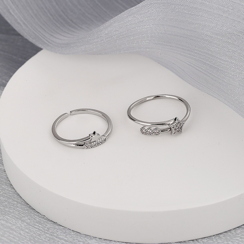 戒指 流星之誓 可調式戒指 食指戒 閨蜜戒指 ＊花漾美人＊嚴選-細節圖3