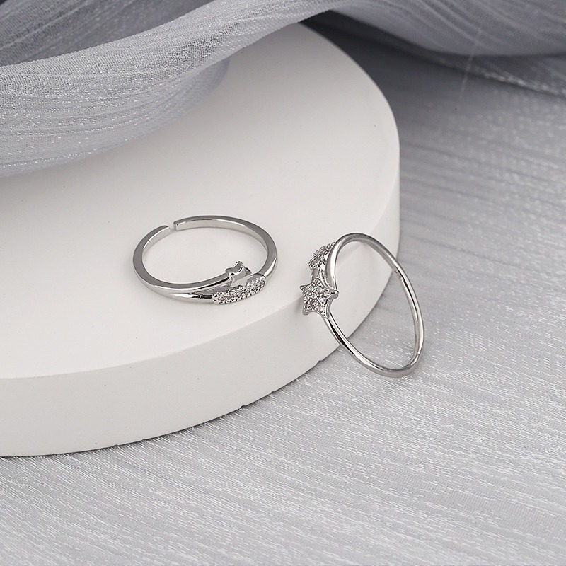 戒指 流星之誓 可調式戒指 食指戒 閨蜜戒指 ＊花漾美人＊嚴選-細節圖7