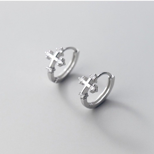 耳環 耳扣 易扣耳環 易扣式耳環 十字架 上帝的聖約 台灣現貨 ＊花漾美人＊嚴選-細節圖7