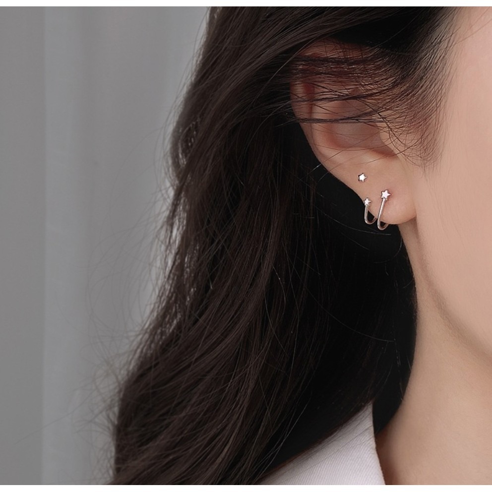 耳環 眾星迴繞 簡約百搭 清新俏麗 ＊花漾美人＊嚴選-細節圖2