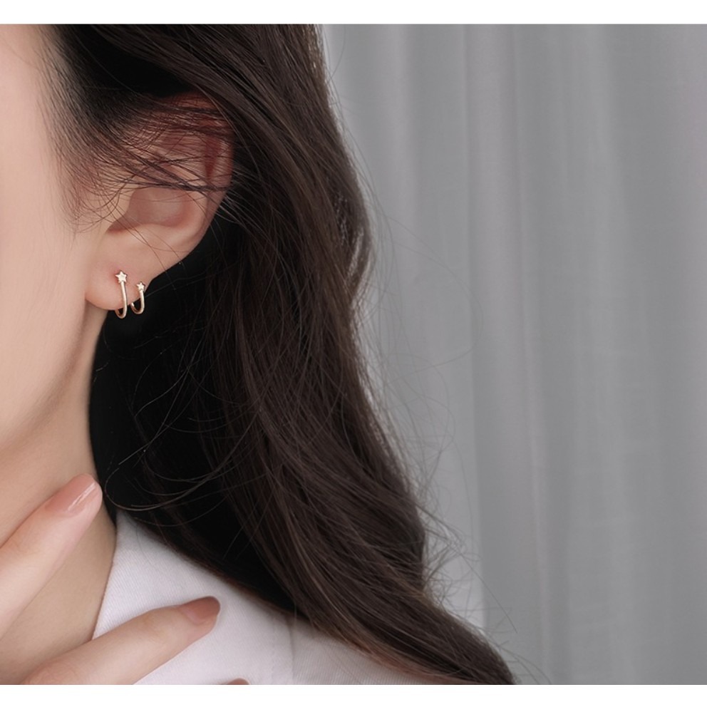 耳環 眾星迴繞 簡約百搭 清新俏麗 ＊花漾美人＊嚴選-細節圖5