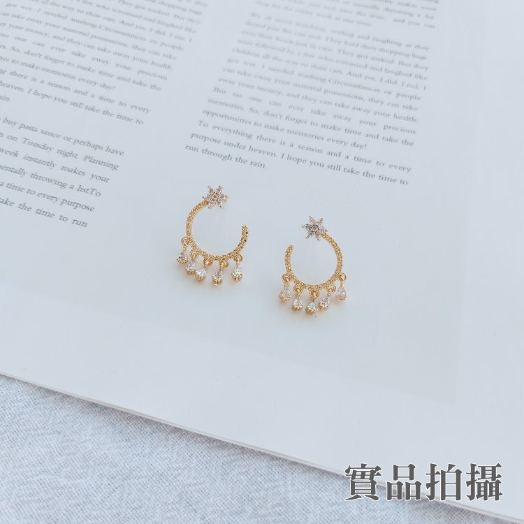 耳環 輕奢華風 微鑲工藝 迷人流蘇 增添風采 S925銀耳針＊花漾美人＊嚴選-細節圖7