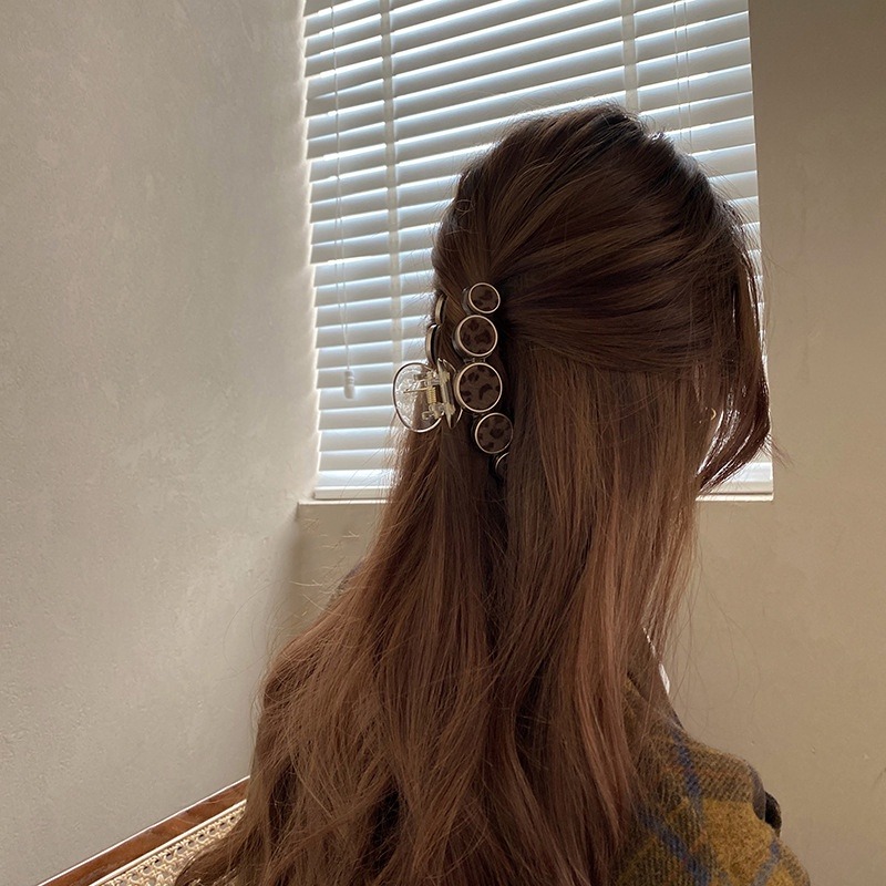 抓夾/髮夾/鯊魚夾 豹紋抓夾 經典絨毛豹紋 (大款) ＊花漾美人＊嚴選-細節圖6