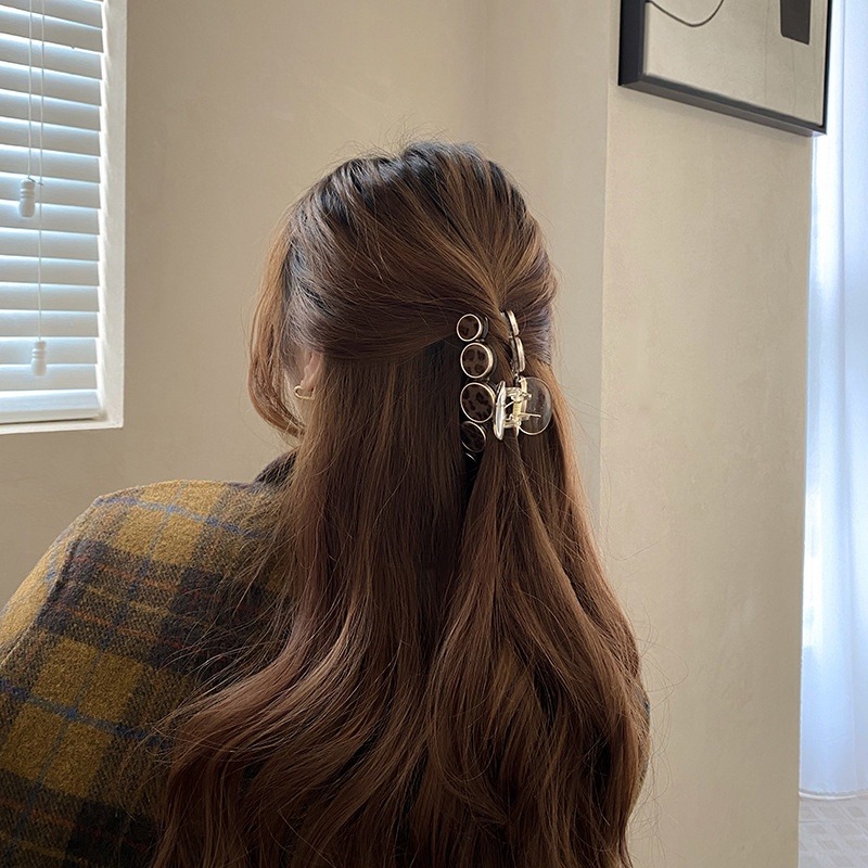 抓夾/髮夾/鯊魚夾 豹紋抓夾 經典絨毛豹紋 (大款) ＊花漾美人＊嚴選-細節圖7