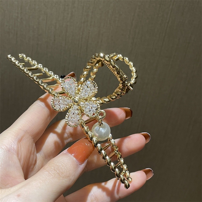 抓夾 髮夾鯊魚夾 金屬抓夾 花朵抓夾 簡約金屬風 ＊花漾美人＊嚴選-細節圖5