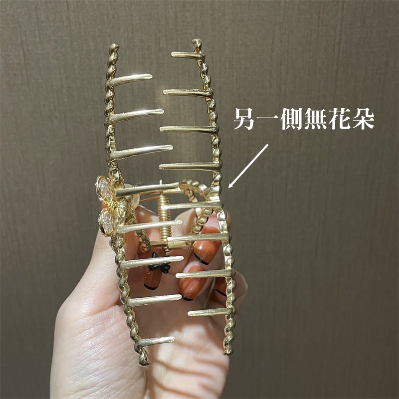 抓夾 髮夾鯊魚夾 金屬抓夾 花朵抓夾 簡約金屬風 ＊花漾美人＊嚴選-細節圖6