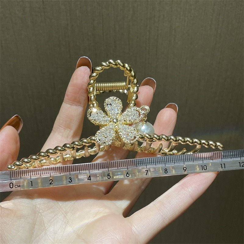 抓夾 髮夾鯊魚夾 金屬抓夾 花朵抓夾 簡約金屬風 ＊花漾美人＊嚴選-細節圖7