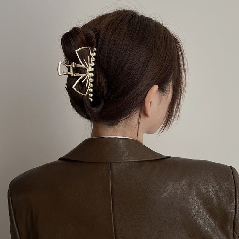 抓夾  珍珠抓夾 公主夾 髮夾 鯊魚夾 星星 蝴蝶結 皇冠 兔耳朵 金屬風  時尚造型 鯊魚夾 ＊花漾美人＊嚴選-細節圖5