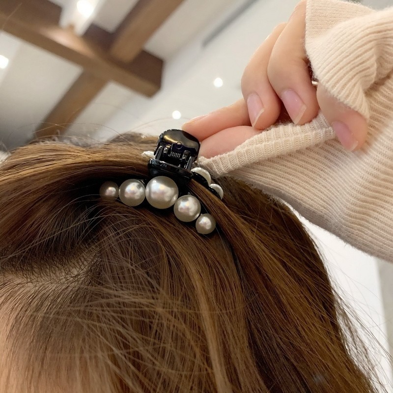 抓夾  氣質珍珠 珍珠抓夾 髮夾 抓夾 鯊魚夾 ＊花漾美人＊嚴選-細節圖3