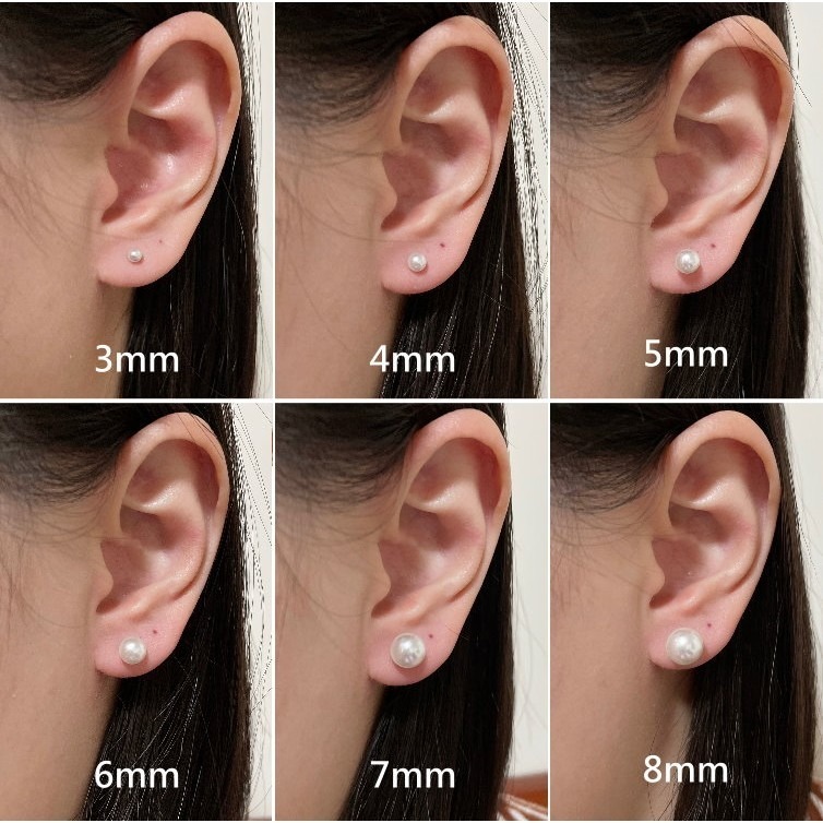 轉珠耳環 鎖珠耳環 醫療鋼耳環 鈦鋼耳環 珍珠耳環 鈦鋼耳環 ＊花漾美人＊嚴選-細節圖5