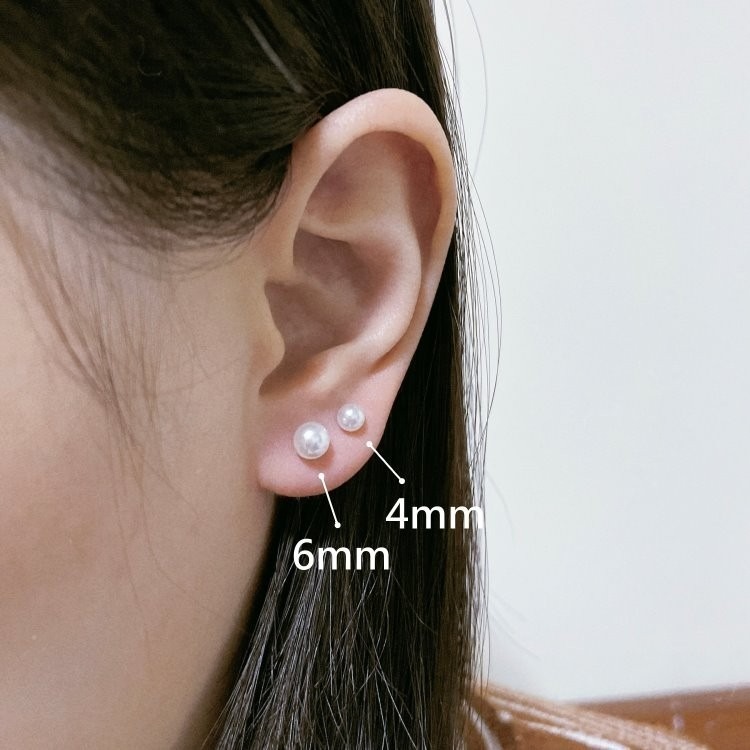 轉珠耳環 鎖珠耳環 醫療鋼耳環 鈦鋼耳環 珍珠耳環 鈦鋼耳環 ＊花漾美人＊嚴選-細節圖7