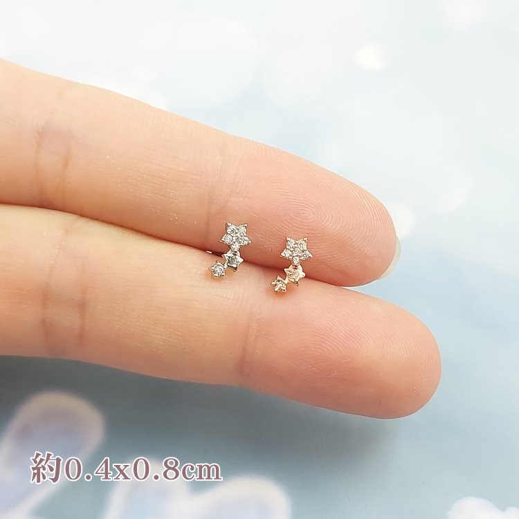 轉珠耳環 鎖珠耳環 螺旋耳針 實拍 鎖式耳環 十字架 幸運草 蝴蝶結 多款可選 316L鈦鋼耳針＊花漾美人＊嚴選-規格圖10