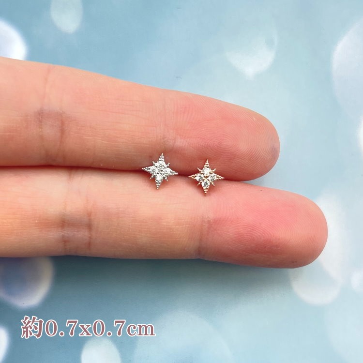 轉珠耳環 鎖珠耳環 螺旋耳針 實拍 鎖式耳環 十字架 幸運草 蝴蝶結 多款可選 316L鈦鋼耳針＊花漾美人＊嚴選-規格圖10