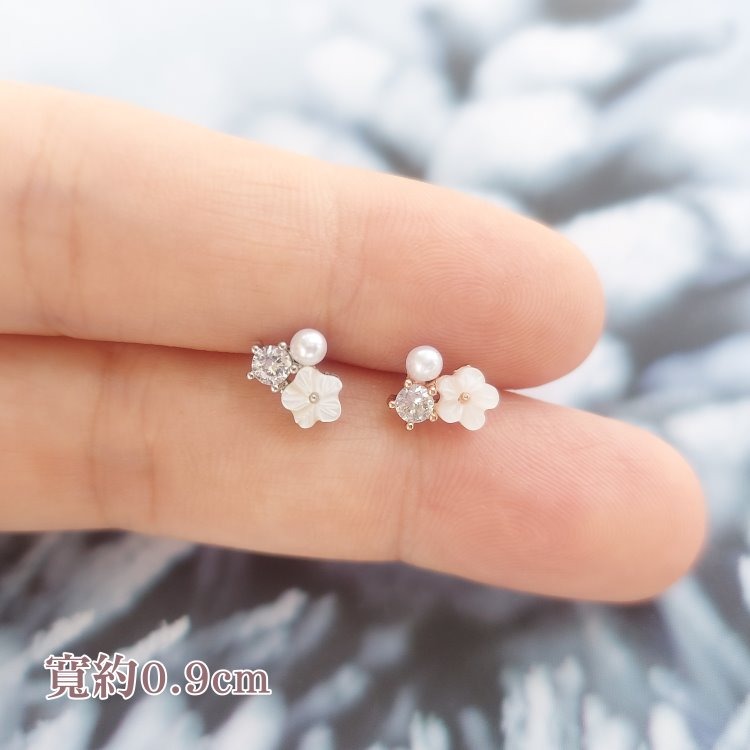 轉珠耳環 鎖珠耳環 螺旋耳針 鎖式耳環 實拍 醫療鋼耳針 白花藤 愛心 多款可選 316L＊花漾美人＊嚴選-規格圖8