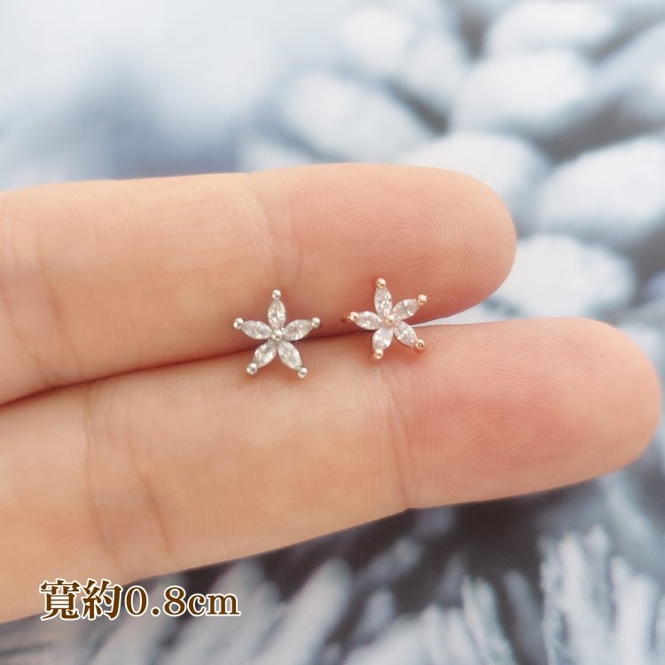 轉珠耳環 鎖珠耳環 螺旋耳針 鎖式耳環 實拍 醫療鋼耳針 白花藤 愛心 多款可選 316L＊花漾美人＊嚴選-規格圖8