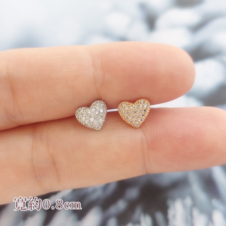 轉珠耳環 鎖珠耳環 螺旋耳針 鎖式耳環 實拍 醫療鋼耳針 白花藤 愛心 多款可選 316L＊花漾美人＊嚴選-規格圖8