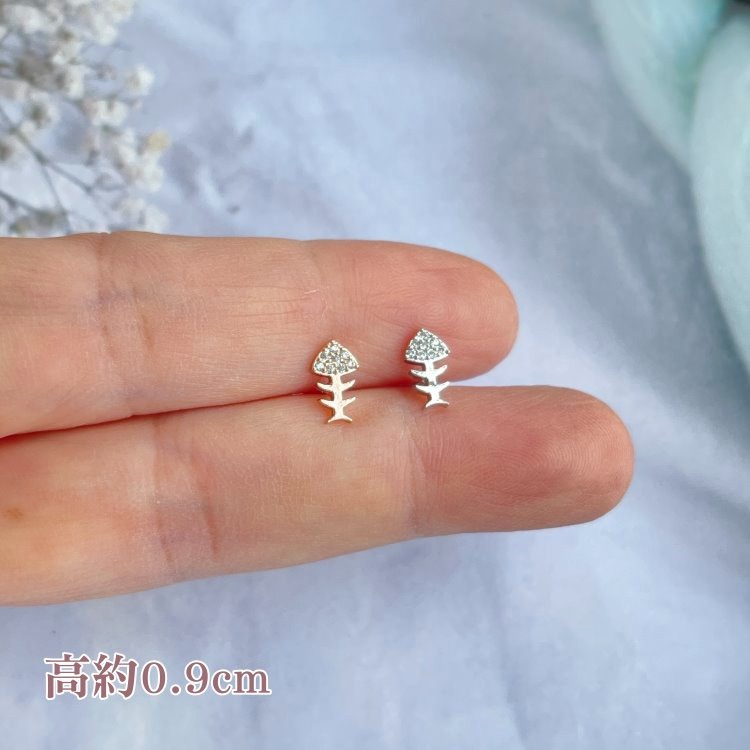 轉珠耳環 鎖珠耳環 螺旋耳針 鎖式耳環 醫療鋼耳環 貓咪 方鑽 魚骨 枝葉 花朵＊花漾美人＊嚴選-規格圖11