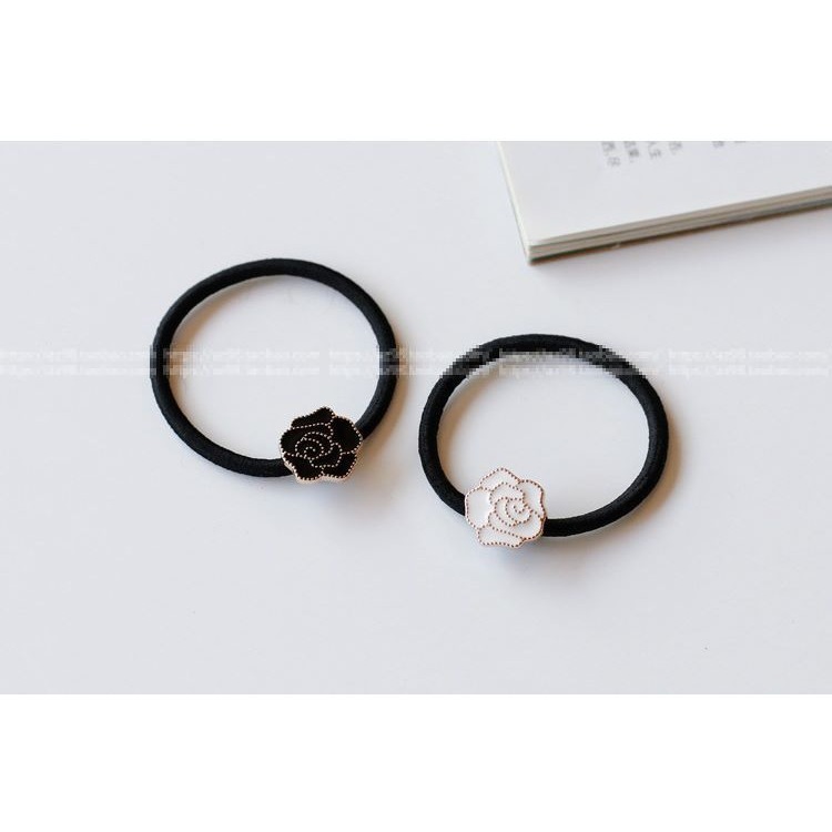 髮束/髮圈/髮繩 小香風 簡約花朵  ＊花漾美人＊嚴選-細節圖2