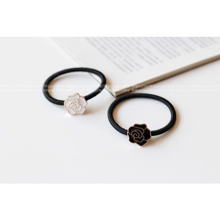 髮束/髮圈/髮繩 小香風 簡約花朵  ＊花漾美人＊嚴選-細節圖4