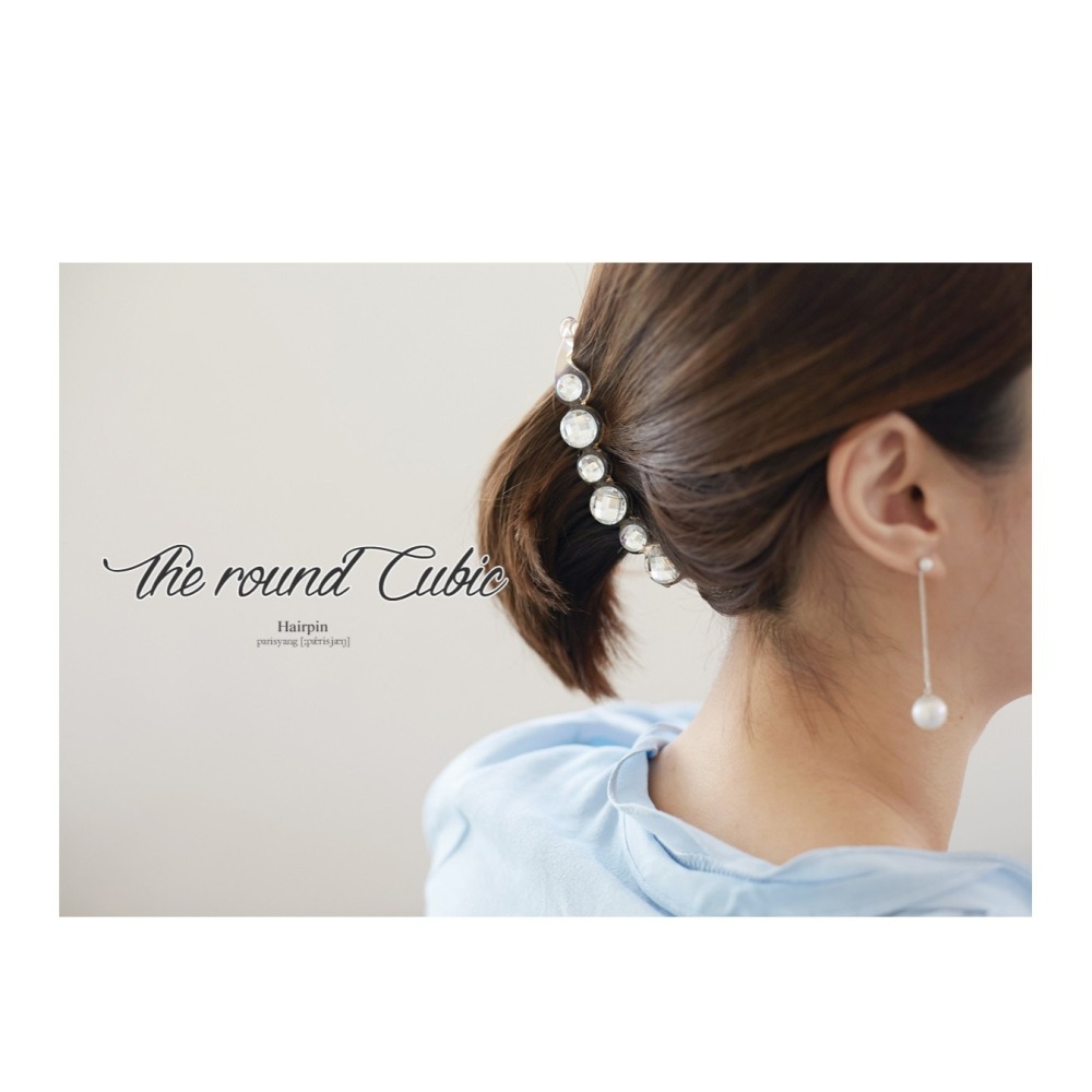 髮夾 香蕉夾 髮飾 閃亮多切面水晶 香蕉夾 髮尾夾 扭夾 ＊花漾美人＊嚴選-細節圖4