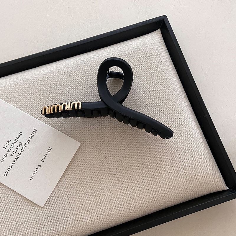 大抓夾 鯊魚夾 簡約 磨砂質感 字母抓夾 ＊花漾美人＊嚴選-細節圖3