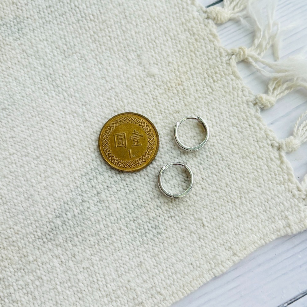 【整體S925銀】純銀耳環  養耳洞 耳骨 圓形寬版耳環 圓圈耳環 圈圈耳環 耳扣 易扣耳環 易扣式耳環＊花漾美人＊嚴選-細節圖11