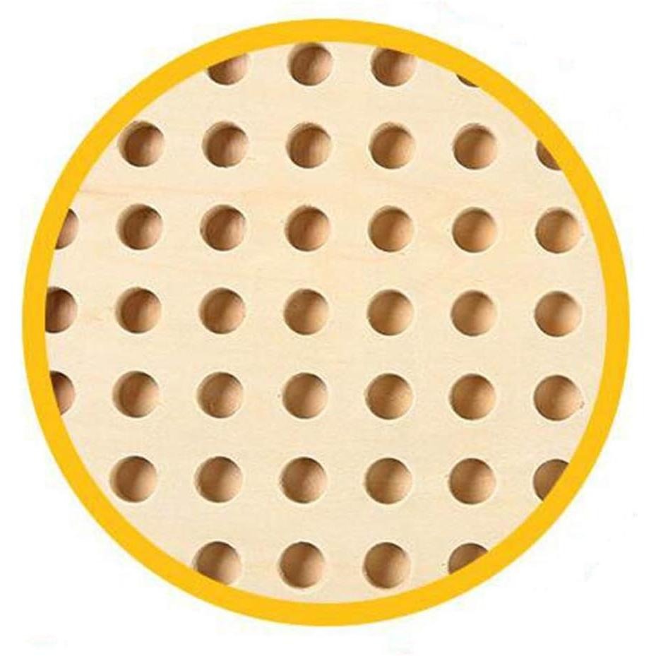 木製圓柱插座積木棒/抓握訓練/顏色辨識/數量計算/專注力訓練/分類訓練/觀察力及手眼協調訓練(附贈積木收納袋)-細節圖6