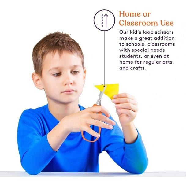 兒童環形剪刀彩色環形自適應設計/|左右支援 /小巧、易打開的擠壓手柄 |支持長者及特殊需要-細節圖7