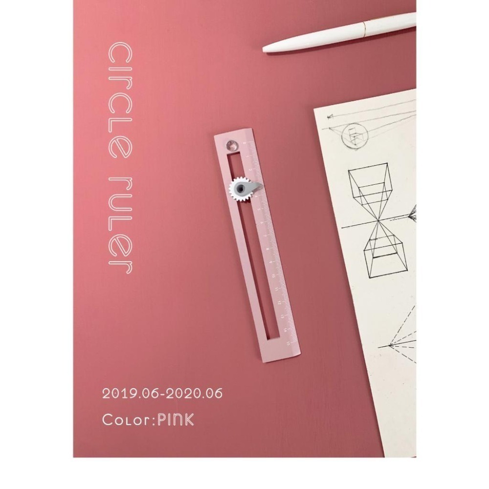 圓規尺/是圓規也是尺/創意直尺/再也不用擔心圓規扎傷手了-細節圖2