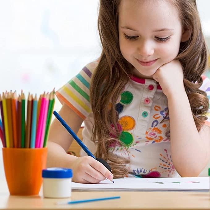 6個裝蛋型握筆器/兒童和成人/彩色軟墊支架/手寫、繪畫、著色/ 符合人體工程學/右手或左手/可重複使用-細節圖7