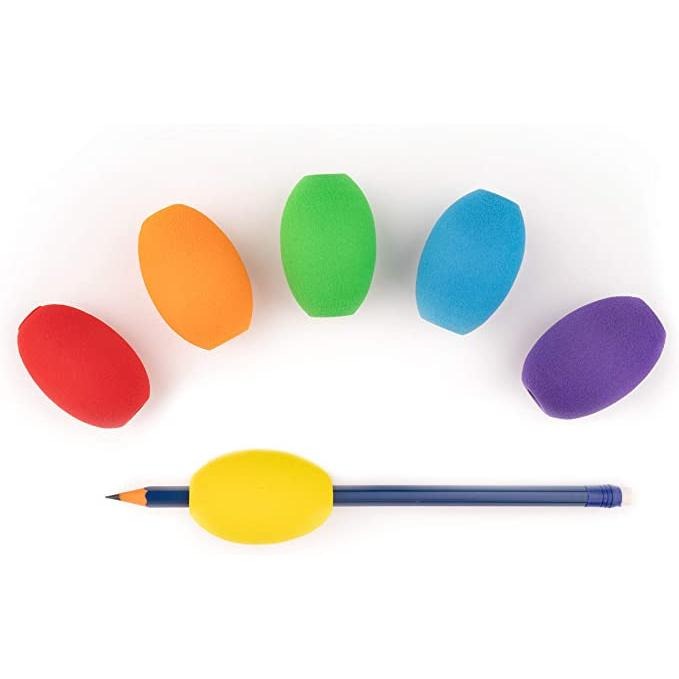 蛋型握筆器/兒童和成人/彩色軟墊支架/手寫、繪畫、著色/ 符合人體工程學/右手或左手/可重複使用-細節圖9