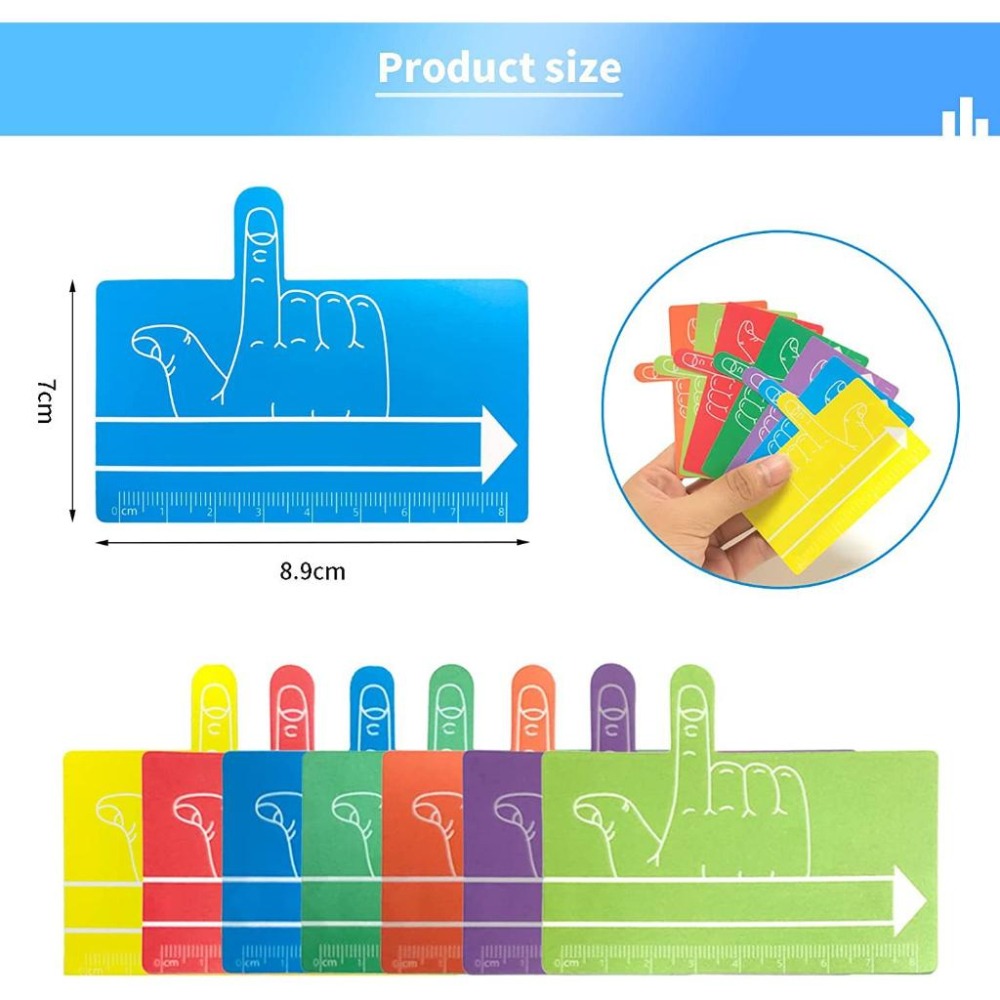 兒童手指墊片手寫工具 塑膠書籤 學生閱讀輔助片 書寫導讀片-細節圖6