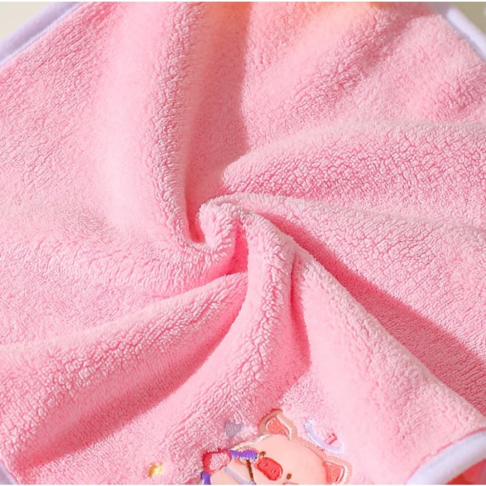 🔥預購🔥川島屋 罐頭豬 LuLu豬 乾髮帽 包頭巾 吸水速乾 珊瑚絨乾髮帽-細節圖4