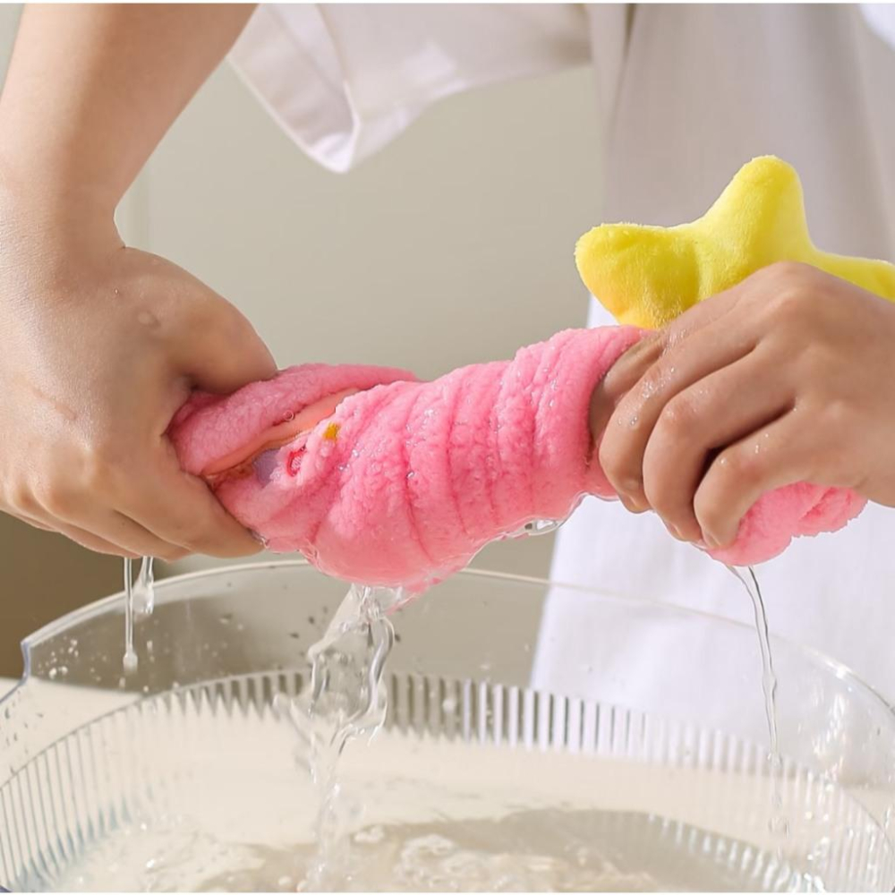 🔥預購🔥川島屋 罐頭豬 LuLu豬 乾髮帽 包頭巾 吸水速乾 珊瑚絨乾髮帽-細節圖5