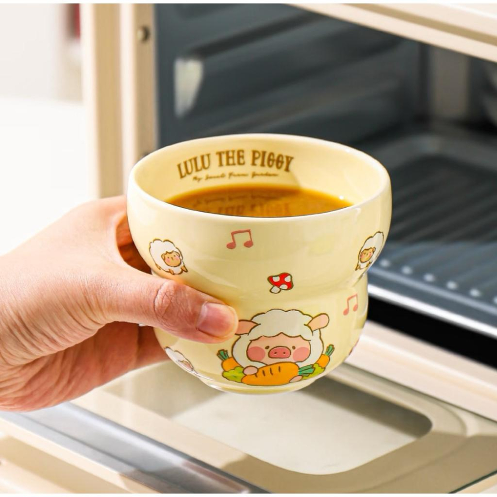 🔥預購🔥川島屋 罐頭煮 LULU豬 陶瓷杯 咖啡杯 水杯 手拿杯-細節圖4