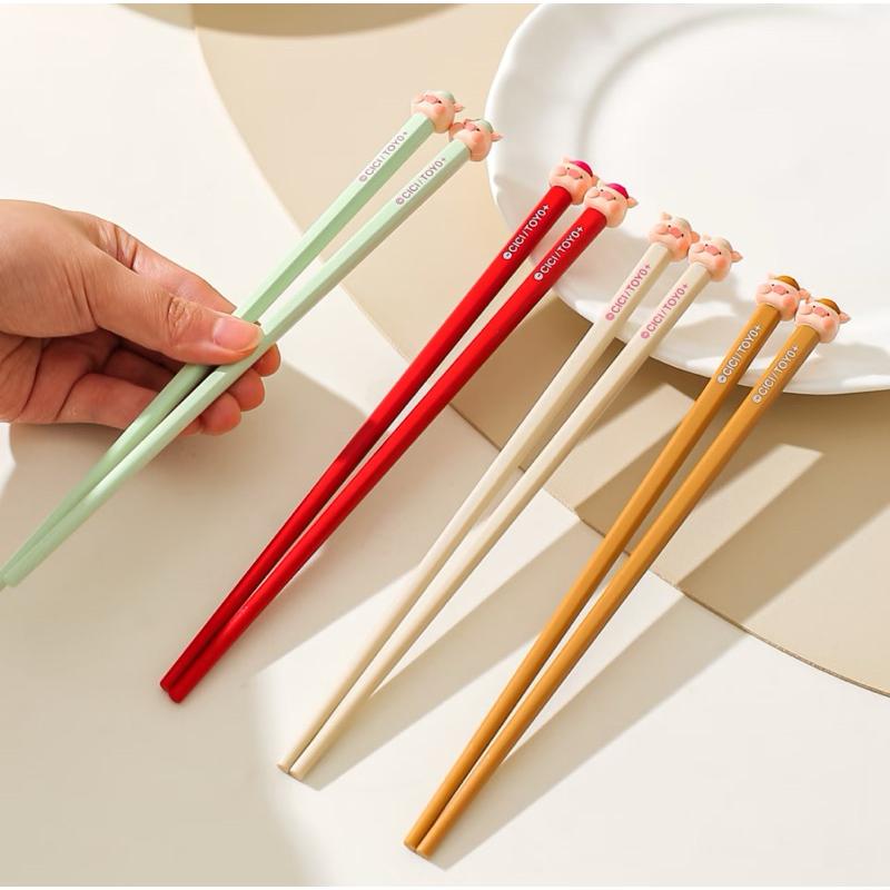 🔥現貨🔥川島屋 罐頭豬 LuLu豬 筷子 餐具-細節圖5