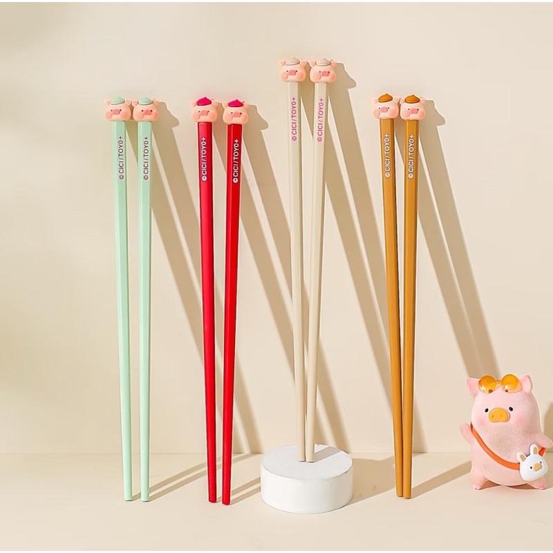 🔥現貨🔥川島屋 罐頭豬 LuLu豬 筷子 餐具-細節圖8