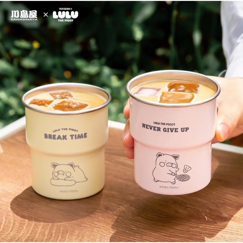🔥現貨🔥川島屋 罐頭豬 LuLu豬 不鏽鋼杯 水杯 輕巧杯 露營水杯-細節圖4