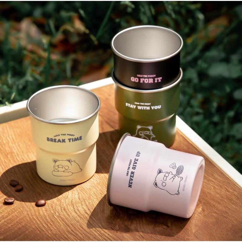 🔥現貨🔥川島屋 罐頭豬 LuLu豬 不鏽鋼杯 水杯 輕巧杯 露營水杯-細節圖5