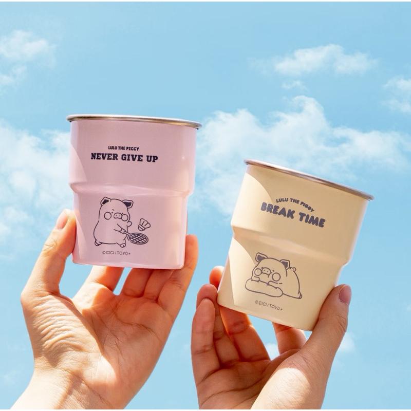 🔥現貨🔥川島屋 罐頭豬 LuLu豬 不鏽鋼杯 水杯 輕巧杯 露營水杯-細節圖7