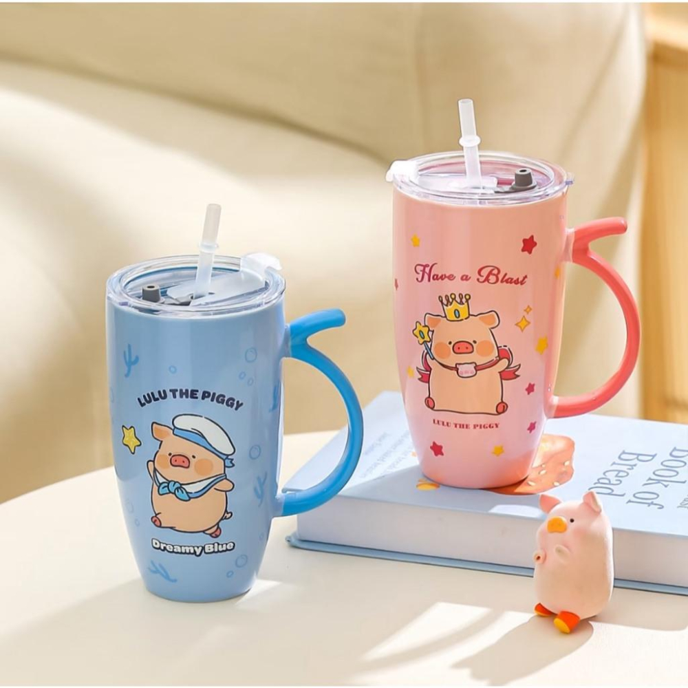 🔥預購🔥川島屋 罐頭豬 LuLu豬 陶瓷馬克杯 喝水杯 飲水杯 飲料杯-細節圖3