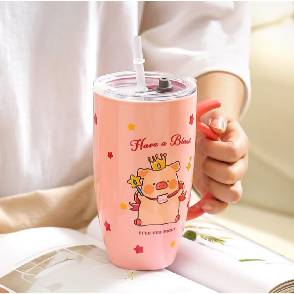 🔥預購🔥川島屋 罐頭豬 LuLu豬 陶瓷馬克杯 喝水杯 飲水杯 飲料杯-細節圖4