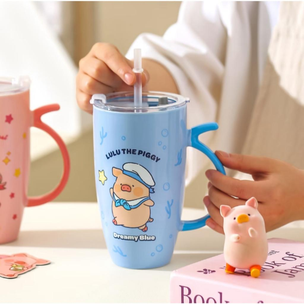 🔥預購🔥川島屋 罐頭豬 LuLu豬 陶瓷馬克杯 喝水杯 飲水杯 飲料杯-細節圖5