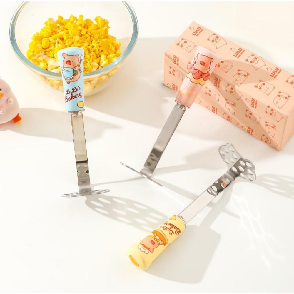 🔥預購🔥川島屋 罐頭豬 LuLu豬 壓泥器 馬鈴薯壓泥器 地瓜泥壓泥器 南瓜壓泥器-細節圖2