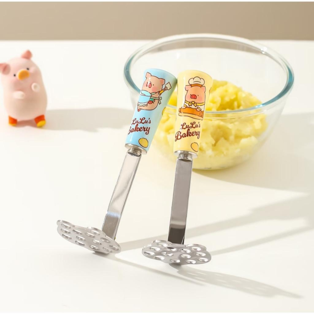 🔥預購🔥川島屋 罐頭豬 LuLu豬 壓泥器 馬鈴薯壓泥器 地瓜泥壓泥器 南瓜壓泥器-細節圖3