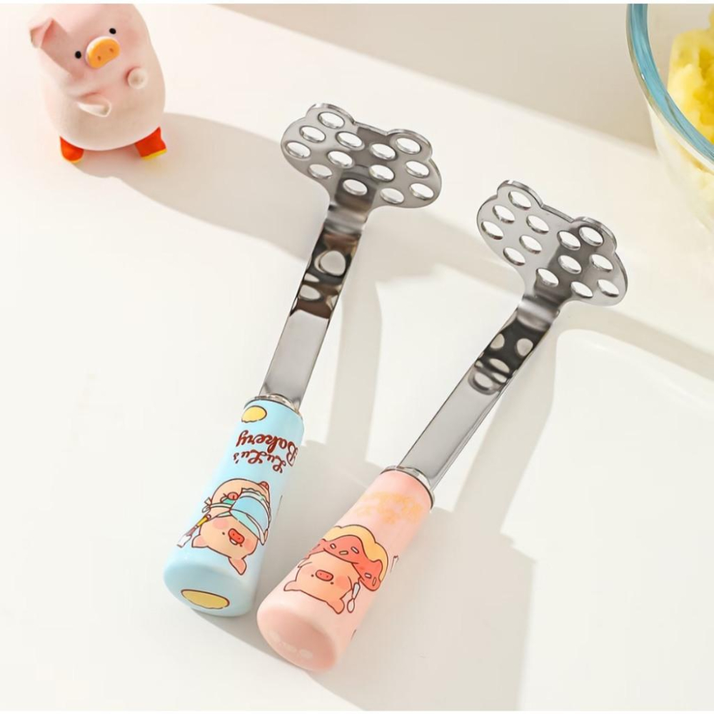 🔥預購🔥川島屋 罐頭豬 LuLu豬 壓泥器 馬鈴薯壓泥器 地瓜泥壓泥器 南瓜壓泥器-細節圖4