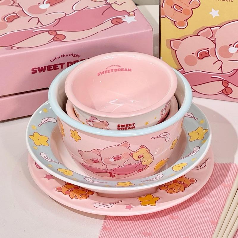 🔥單購區現貨🔥川島屋 罐頭豬 LuLu豬餐具 碗碟 喬遷禮-細節圖2
